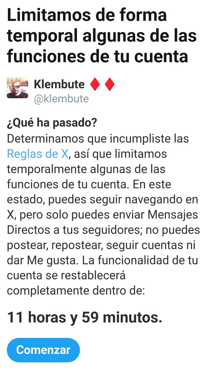 Ya man castigao la cuenta 1