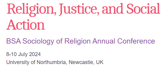 You only have a few days left to submit your abstracts for the 2024 @BSASocrelSG annual conference! The theme is 'Religion, Justice, and Social Action', and you can see the call for papers and submit abstracts here - britsoc.co.uk/events/key-bsa… Now, a🧵of our keynotes... @britsoci
