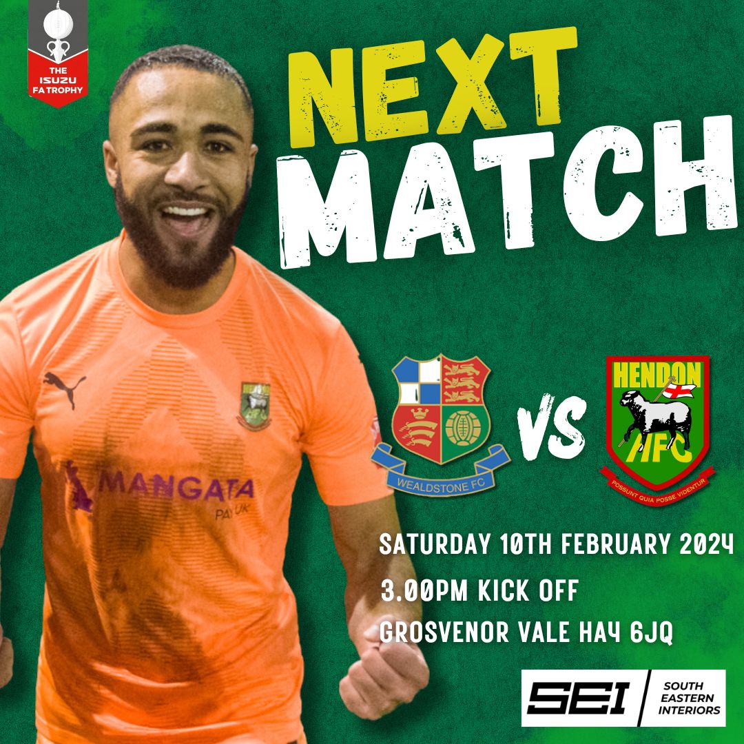 Fast approaching the big one. Saturday we travel to <a href="/WealdstoneFC/">Wealdstone FC</a> in the FA Trophy. Let's see as many of the Green Army there as possible. Tickets still available by clicking on the link. 
wealdstonefc.ticketco.events/uk/en/e/fa_tro…