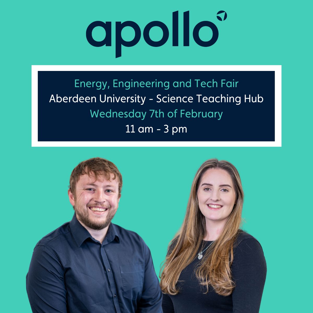 Apollo (@apolloengineer) on Twitter photo Join us at the Energy, Engineering, and Tech Fair at <a href="/aberdeenuni/">University of Aberdeen</a>'s Science Teaching Hub.
📅 Date: Wednesday, 7th February
⏲️ Time: 11 am - 3 pm
Explore exciting career opportunities with Apollo, where innovation meets impact! From hydrogen to renewables, nuclear to oil and Join us at the Energy, Engineering, and Tech Fair at <a href="/aberdeenuni/">University of Aberdeen</a>'s Science Teaching Hub.
📅 Date: Wednesday, 7th February
⏲️ Time: 11 am - 3 pm
Explore exciting career opportunities with Apollo, where innovation meets impact! From hydrogen to renewables, nuclear to oil and