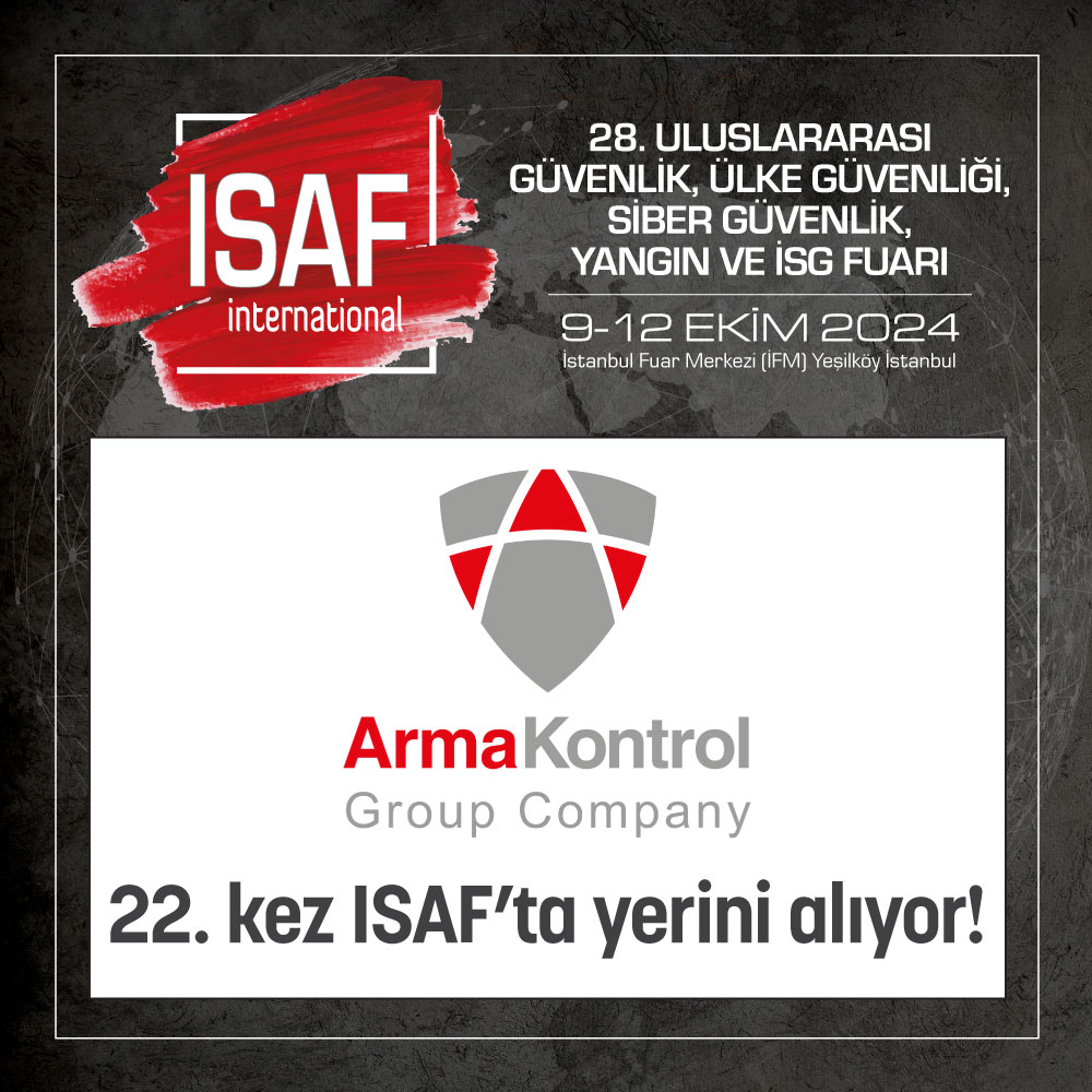 Arma Kontrol 22. kez ISAF’ta yerini alıyor! #international #security #güvenlik #fuar #exhibition #cybersecurity #sibergüvenlik #safetyhealth #firerescue #yangın #smartlife #akıllıyaşam #marmarafair #marmarafuar