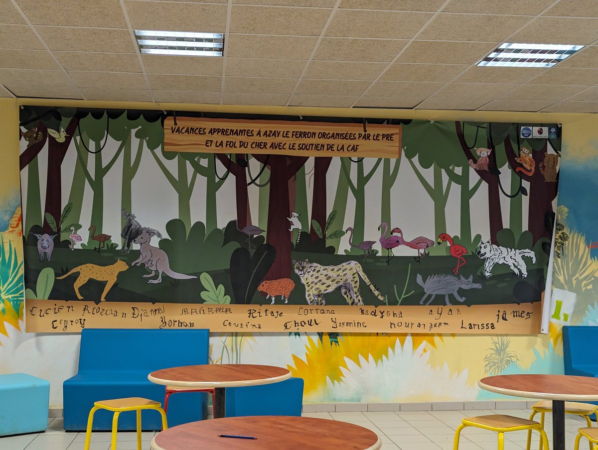 Une fresque a été installée au collège. Elle a été réalisée dans le cadre du PRE et prêtée par ce dernier. Nous vous invitons à venir la voir. #ProjetÉducatif <a href="/dsden18/">DSDEN du Cher - Académie d'Orléans-Tours</a> <a href="/ac_orleanstours/">Académie d'Orléans-Tours</a> <a href="/departement_18/">Département du Cher</a> <a href="/Prefet18/">Préfet du Cher</a> <a href="/VilleDeBourges/">Ville de Bourges - Officiel</a> <a href="/Bourges2028/">Bourges 2028</a>