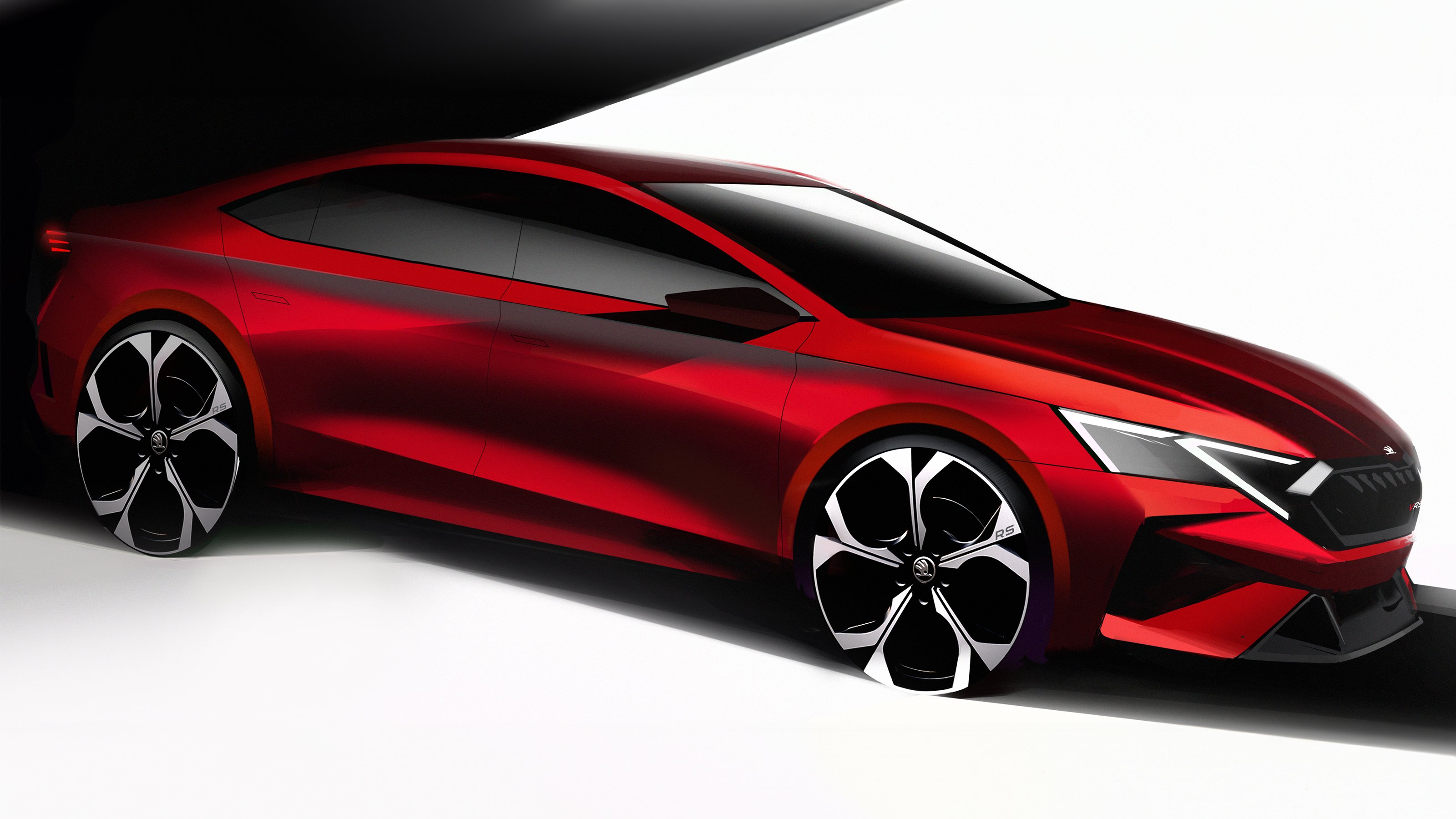 2024 Skoda Octavia will be equipped with a sloping roofline.