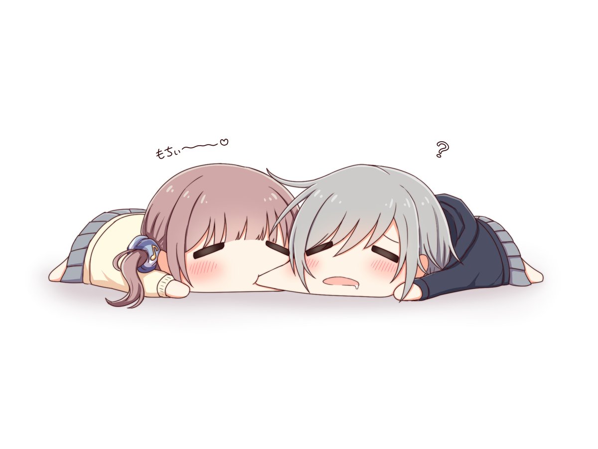 「もちもち望月さんと日野もちぃ…('、3_ヽ)_ 」|Chia.のイラスト