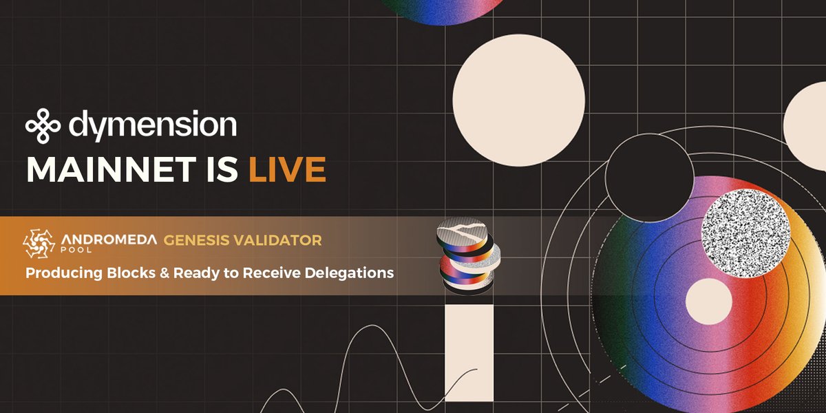 📢 Exciting news! @Dymension Mainnet is Live!
 💈We are proudly supporting the Internet of RollApps from day one.

💎 For the DYMond hands out there, we got you covered!

🫡 Stake your $DYM with us to enjoy stable rewards ⤵️

wallet.keplr.app/chains/dymensi…