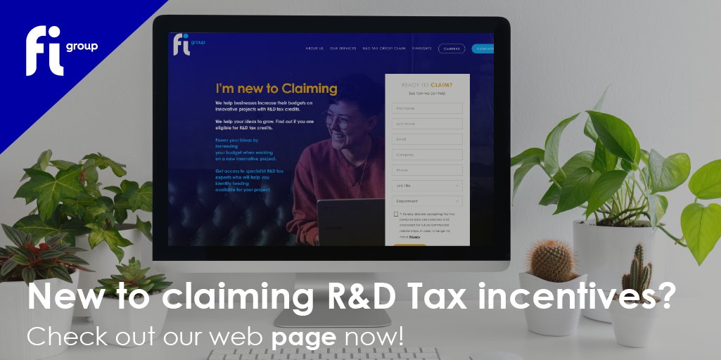 #NewToClaiming

Looking to start claiming back on your innovation?

At <a href="/FIGroupUK/">FI Group UK</a>  know that finding your feet in the world of R&amp;D tax credits and Non-Dulutive Funding can be daunting

Our page has all the info you need 👇

uk.fi-group.com/im-new-to-clai…

#HelpingIdeasGrow