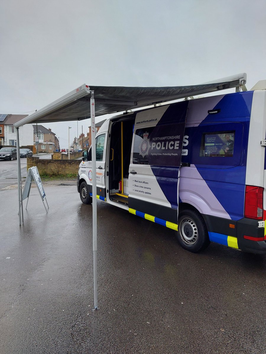 Kettering Neighbourhood Officers are going to be on Cedar Road at 2pm till 5pm today 06/02/2024. The aim is to give crime prevention advice and engage with yourselves, the public!