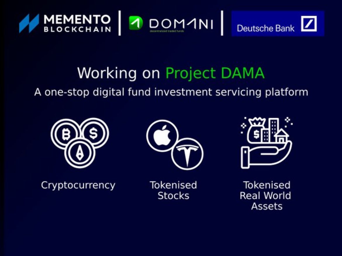 TheLordSwissLi1's tweet photo. 🧠 $DEXTF @DomaniProtocol #memento_blockchain @DeutscheBank #DB @bancaditalia #MAS @MAS_sg
#PROJECT_DAMA https://t.co/B1rPzXFxhH