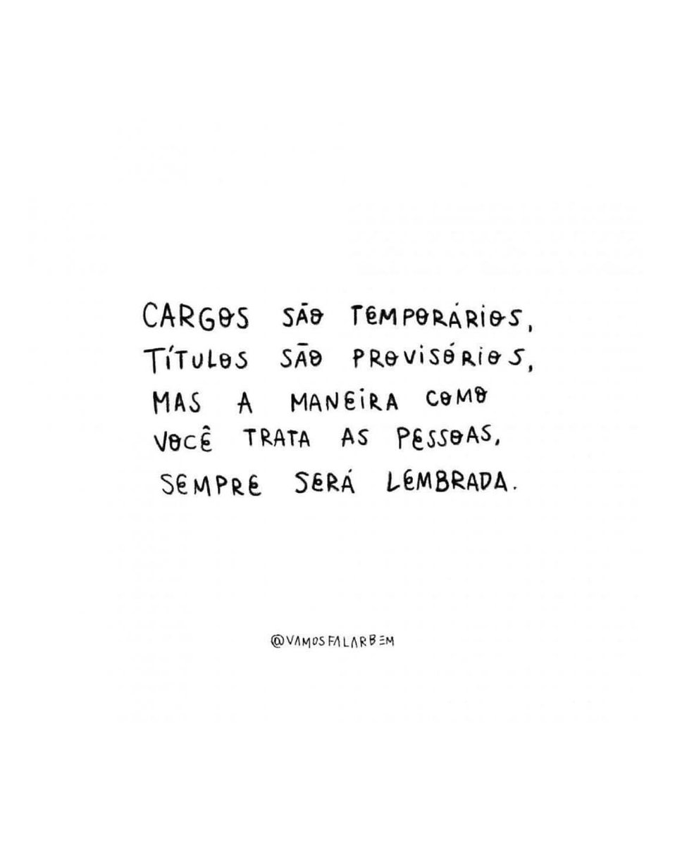 É aquele ditado, né: "... ao tocar uma alma humana, seja apenas outra alma humana." (Carl Jung) ❤