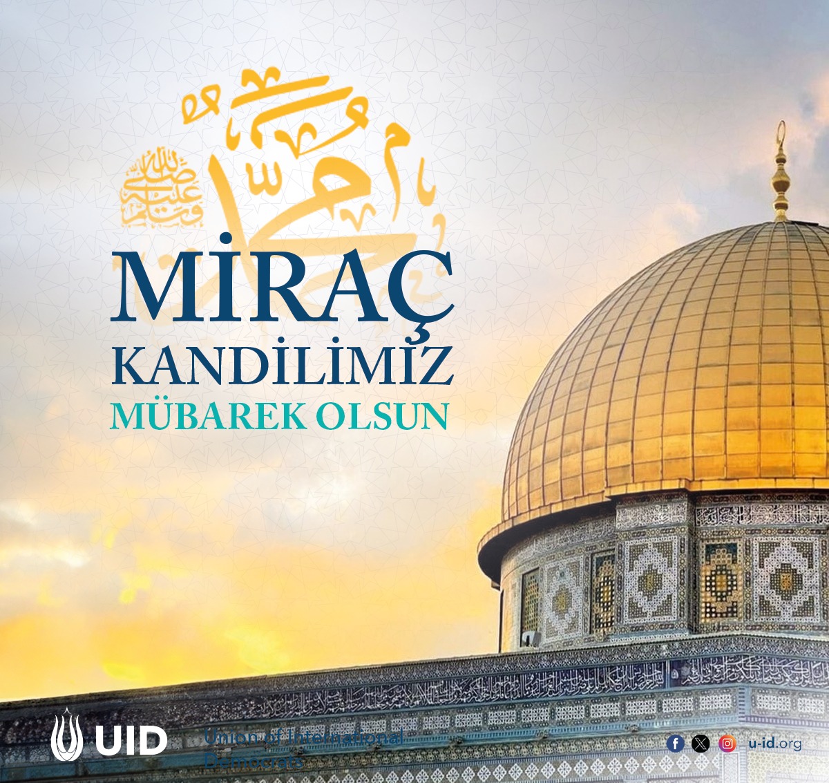 🇹🇷 Miraç Kandilimiz mübarek olsun. Dualarınız kabul olsun. 🇩🇪 Wir wünschen allen Muslimen eine gesegnete und friedvolle Miradsch-Nacht. 🇬🇧 We wish all Muslims a blessed and peaceful Miraj night.