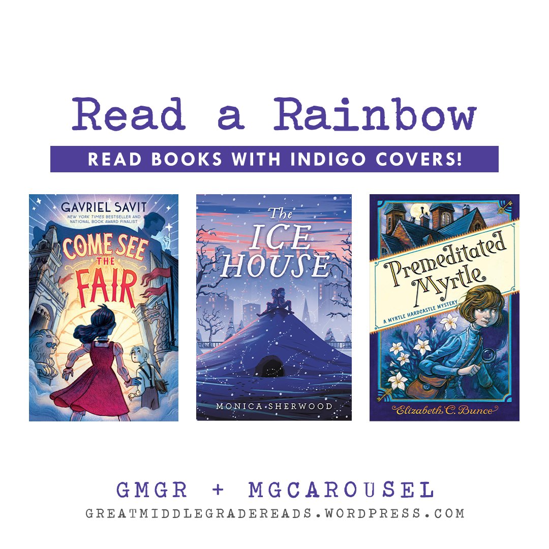 Find more indigo books for your To-Read pile.
🌈 Come and See the Fair by Gavriel Savit
🌈 The Ice House by Monica Sherwood
🌈 Premeditated Myrtle by Elizabeth C. Bunce

Find more on Goodreads: goodreads.com/list/show/1977…
#ReadARainbow #GreatMGReads #ReadByColor