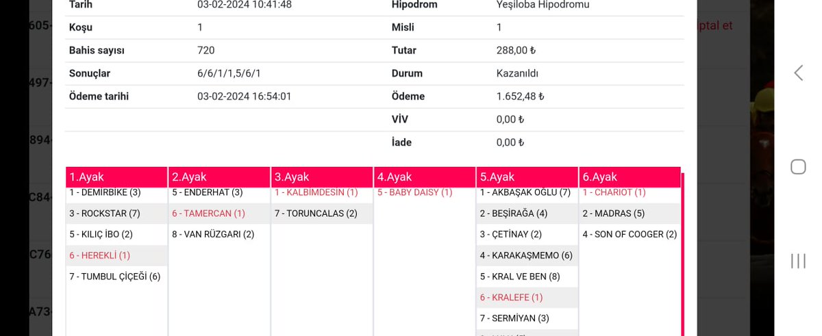 Yine son zamanlarda tutan bir kupon