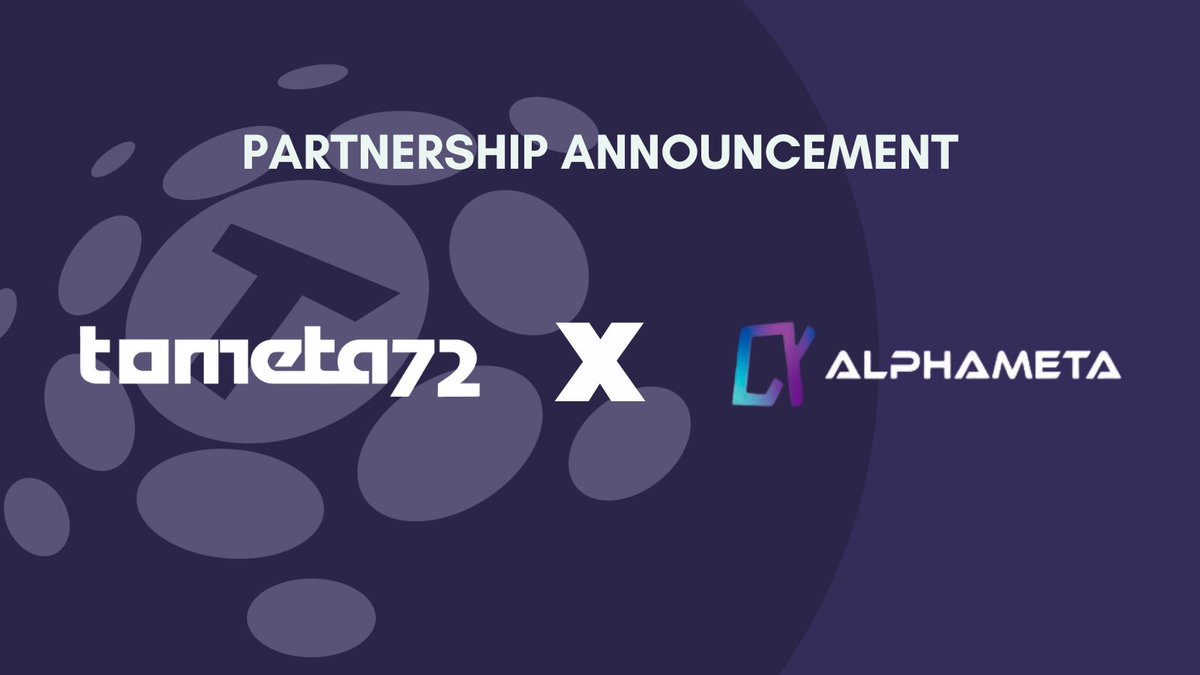tometa72's tweet photo. 🥳It’s delighted to build partnership with @AlphaMetaNet.
#AlphaMeta is a decentralized commercial-scale
Layer 0 cross-chain solution provider for #NFT marketplaces on all EVM-compatible public chains.
We build a strong web3 ecosystem together and provide more advanced services to all users of @tometa72 and @AlphaMetaNet
Keep tuned for more updates.
#Web3 #nft