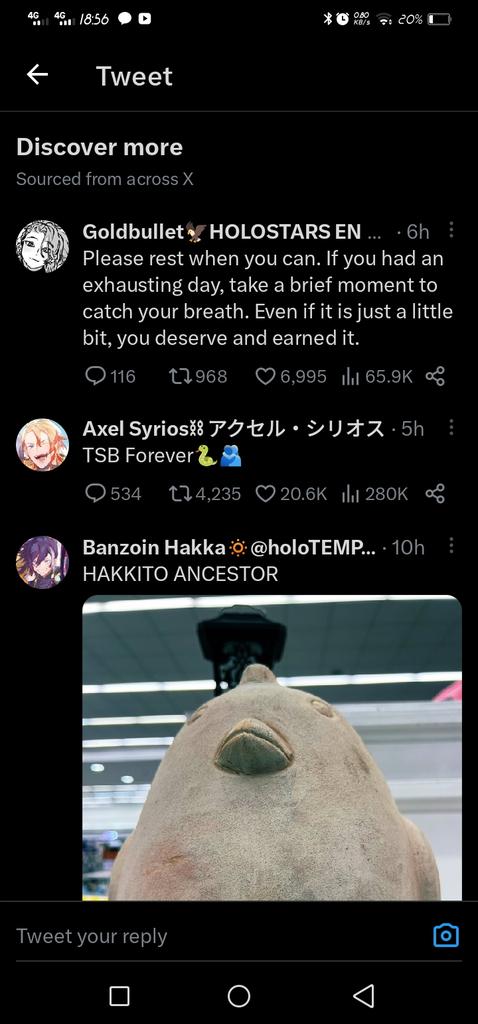 FlooperFloopp's tweet image. despite all the sadness recently, this coincidence set of tweets recommended to me is so funny 🤣

went from
comfortingly sad
sad
then
B I R B

gaddangit hakka XD