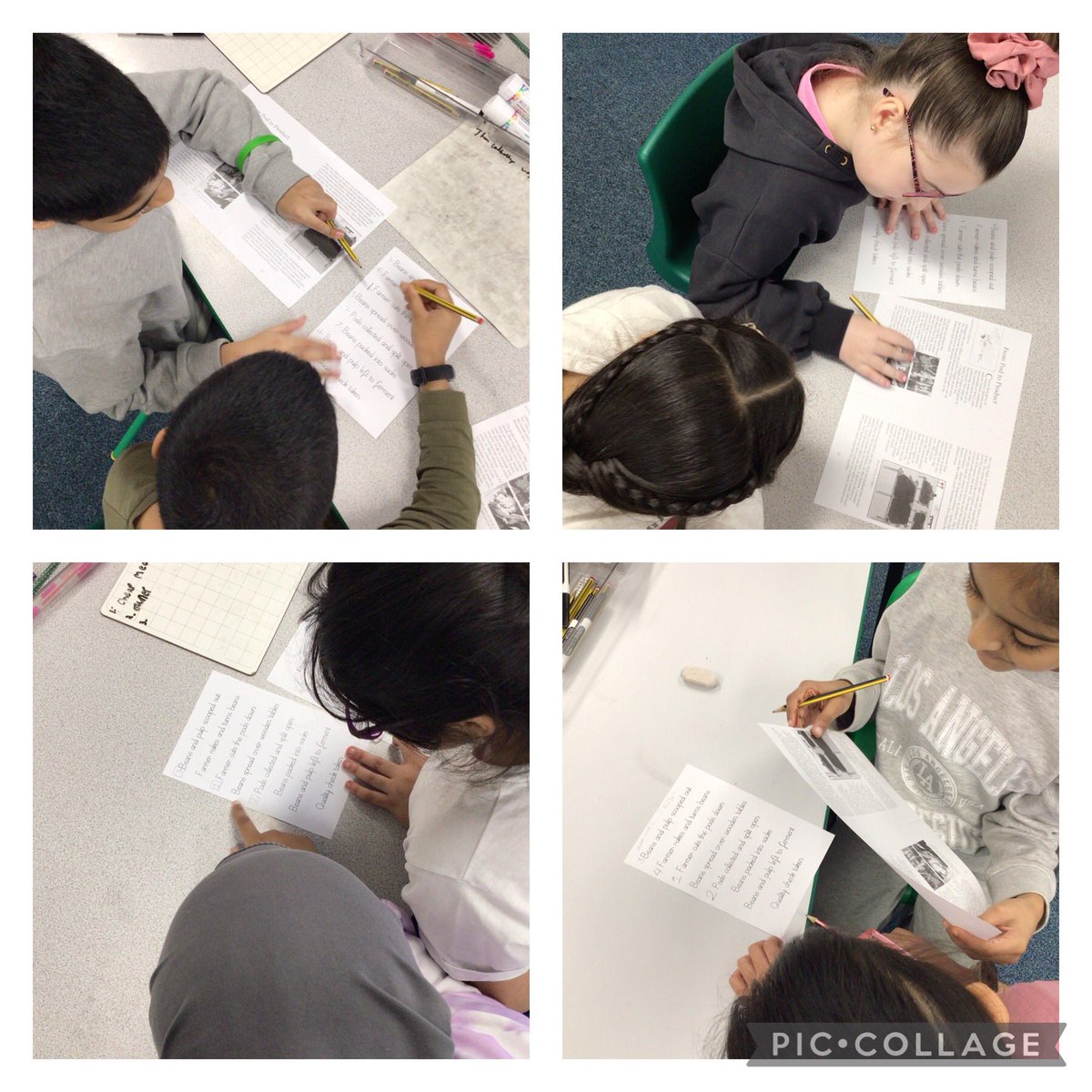 Rowlatts_TMET's tweet photo. Year 4 are working in pairs to order information they have read in our class text #rmreading https://t.co/bUPEGcOw6s