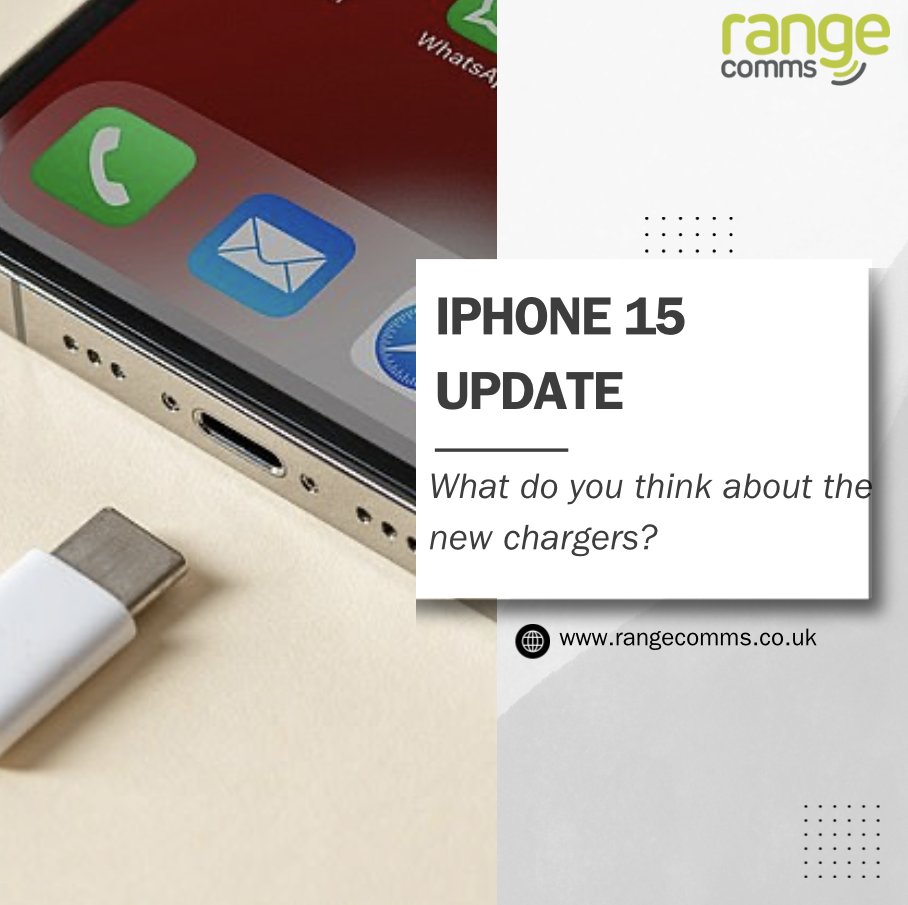 rangecomms's tweet image. iPhone 15/15 Pro Max swap lightning for USB-C charger! 

What's your thoughts? Step forward or miss the old? Comment below!⬇️

Do you want to get your hands on the iPhone 15? 
Email Zarina: info@rangecomms.co.uk 💚

#iPhone15 #USBCCable #NEW