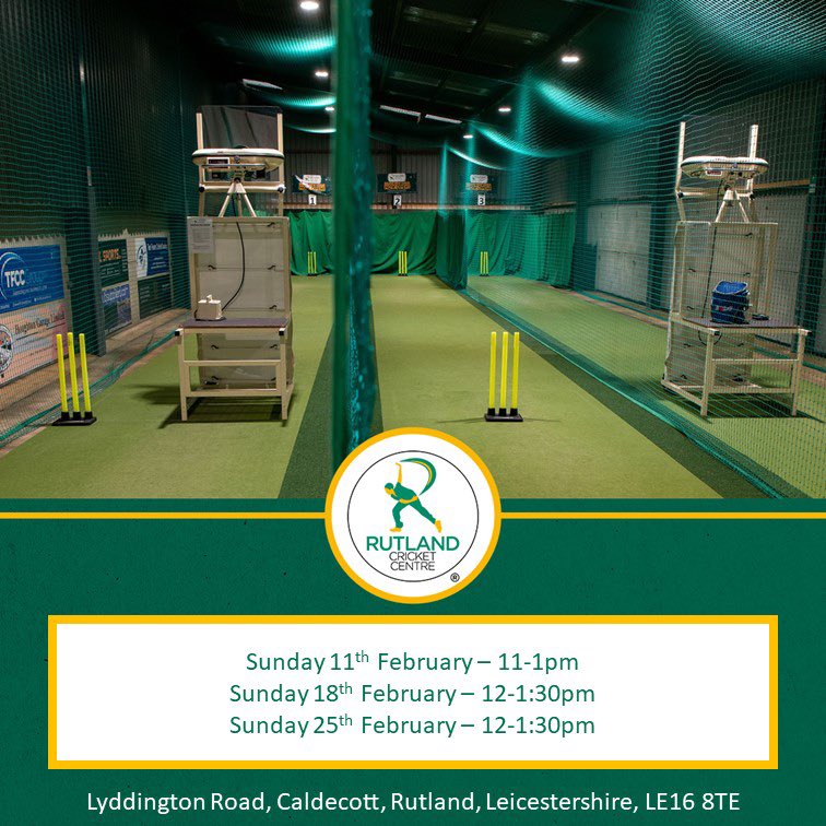 Looking forward to going back to <a href="/CricketRutland/">Rutland Cricket Centre 🟢🟡</a> this month 😍

Perfect venue for club net sessions and private 1-2-1s 👌🏻