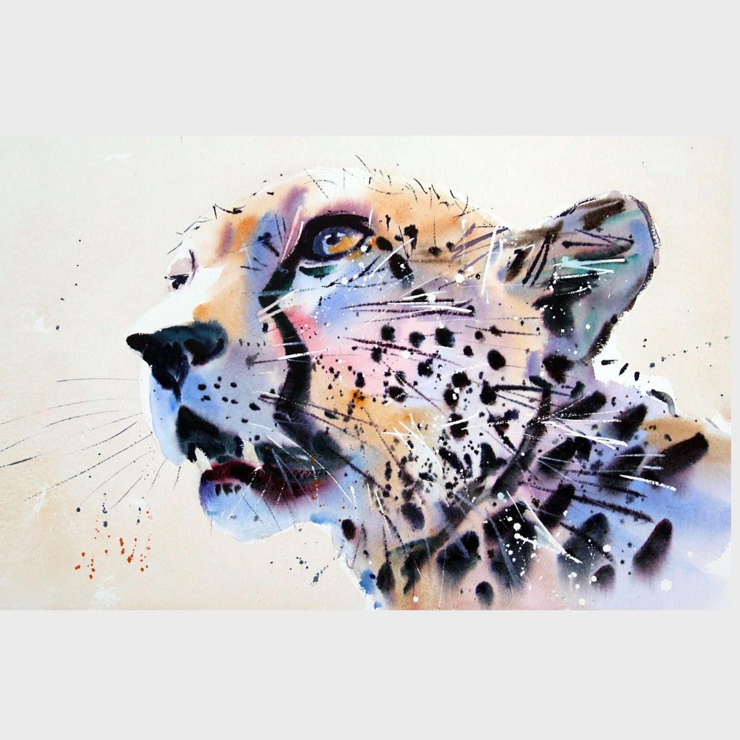 Book a #ValentinesDay treat! Places available on our 'Big Cats in Watercolour' #art #workshop on Wed 14th Feb (10am-4pm) with artist #JakeWinkle. Learn how to paint in his bold, loose style of watercolour painting; call 01672 512071 or pop into the bookshop to book your place😍