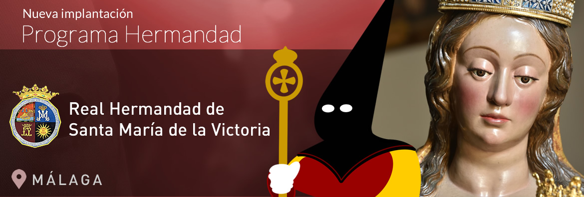 hermandadh6's tweet photo. 📣Nueva implantación: El #programahermandad se convierte en el Sistema Informático de @StaMVictoriaMLG #CofradíasMLG ¡bienvenidos a esta gran familia cofrade! https://t.co/lkZvaHb0BD