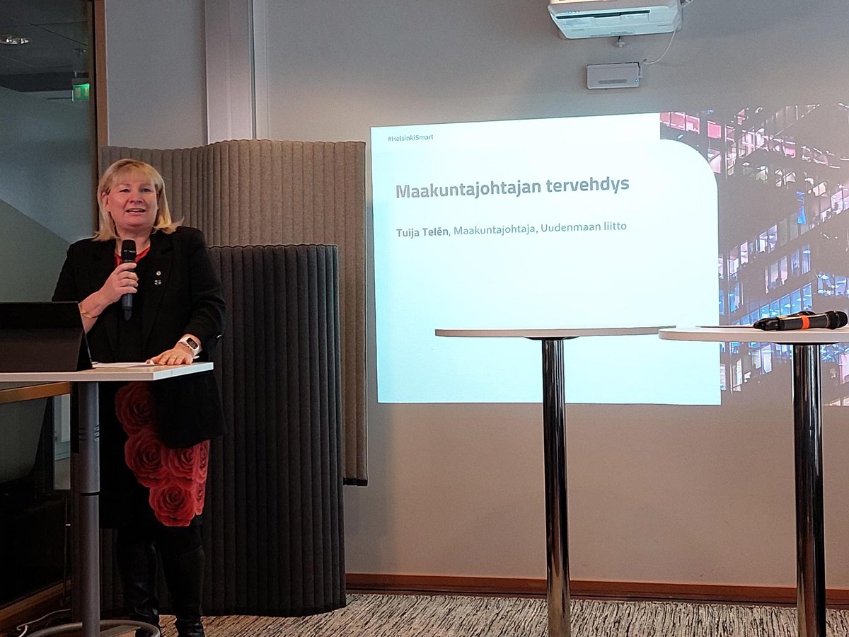 Uudenmaan EU-tasoisen #TKI-toiminnan tiekartan julkistuswebinaarissa <a href="/TuijaTelen/">Tuija Telen</a> nosti esiin, miten tärkeää alueellinen yhteistyö on Uudenmaan TKI-toiminnan vahvistamisessa. Yhteistyöllä varmistamme tuloksellisuuden ja esimerkiksi ilmastotavoitteeseen vastaamisen. 
#HelsinkiSmart