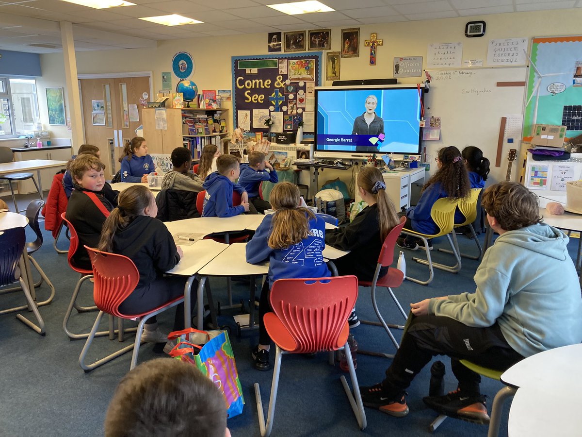 It’s #SaferIntenetDay 2024 and #STJYear6 are learning about AI safety and uses! Great Live Lesson from the team @cbbc