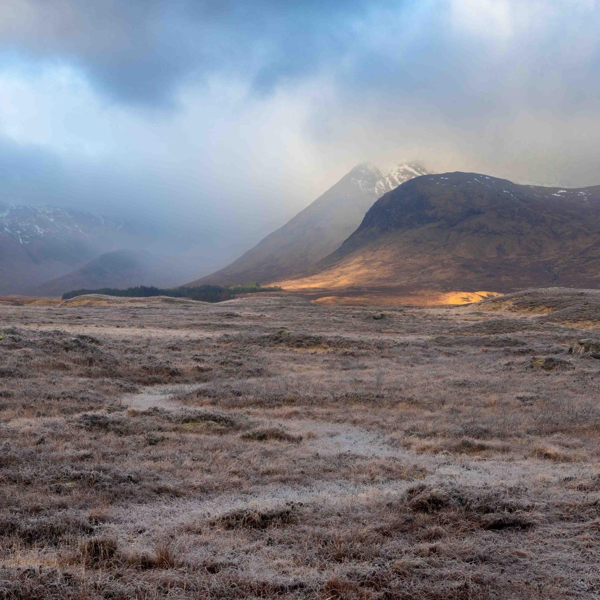 A shaft of light on Rannoch Moor