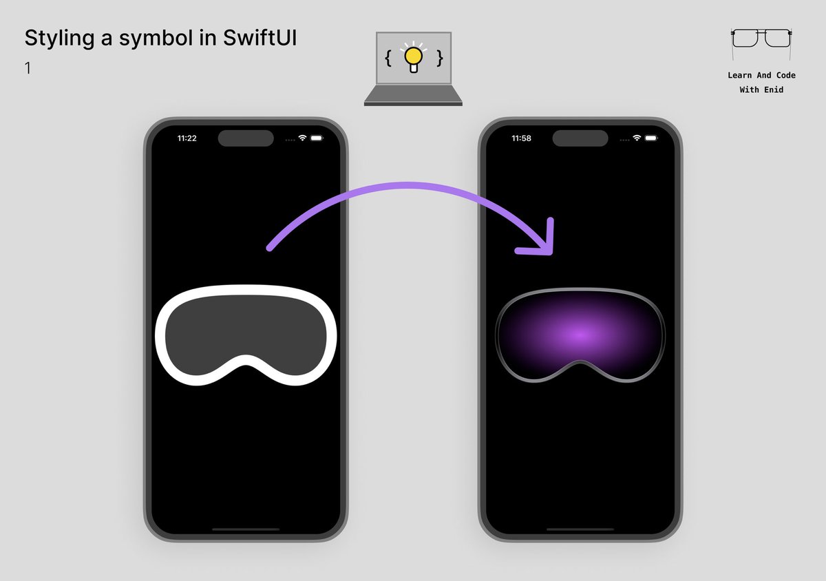 ios_dev_alb's tweet image. Styling a symbol in SwiftUI💡
(SwiftUI + SF Symbols = 🚀)
1/7