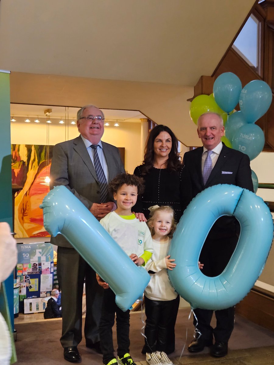 Today we celebrate Tusla's 10 year anniversary 'A Decade of Progress. Building a Better Future Together' in Dublin Castle where our staff join government representatives, partner organisations, children, young people, and service users to reflect on the Agency's journey to date.