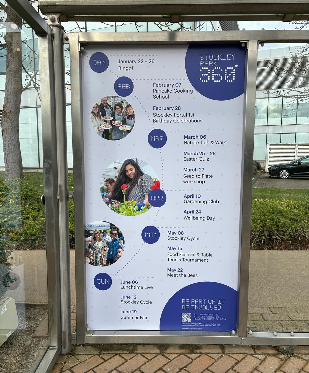 Have you noticed the new additions to the Stockley Park bus stops? 📷 Now you can plan your work socials whilst waiting for the bus! 📷 What events will you be booking? Let us know in the comments 📷 #stockleypark