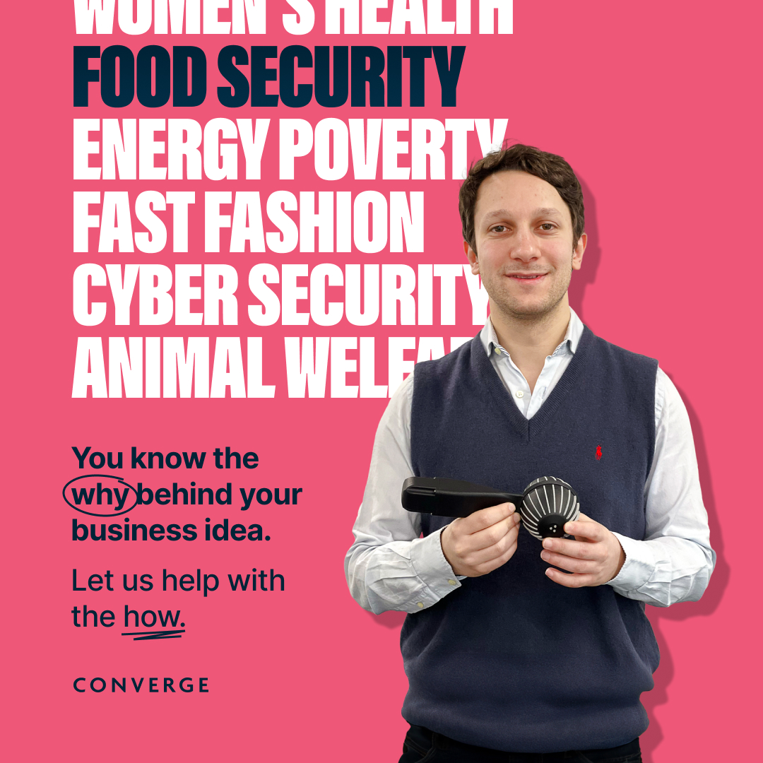 Whatever difference you want to make – from improving #AnimalWelfare to preventing #CyberCrime – #Converge2024 can help propel your business idea forward. Open to university staff, students & recent grads across Scotland. 

Interested? Apply by 3 April ow.ly/Xi0k50QxMJ0