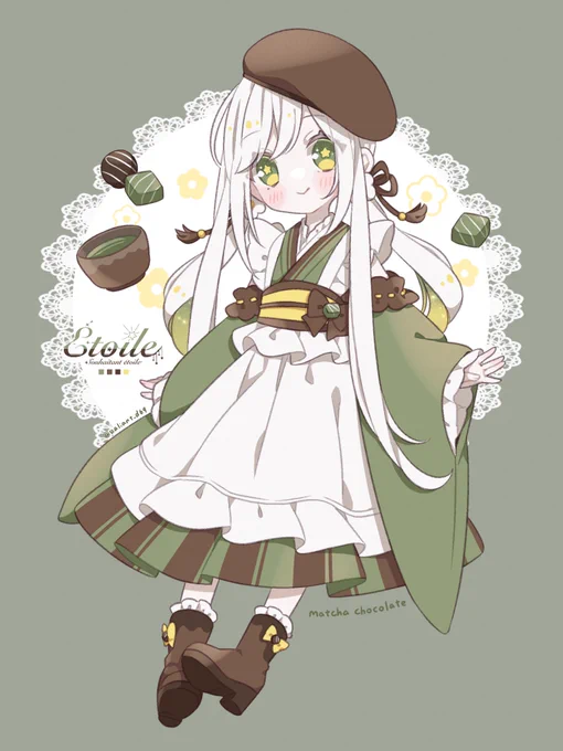 抹茶チョコレート#創作 #オリジナル #ねがいぼしのエトワール#抹茶の日 