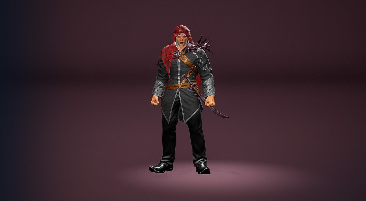 Nier2J's tweet image. I know the colors are not accurate, but in Tekken, sadly, you can't always have the exact same colors...

Anyway, I think I kinda nailed it, I'll prolly polish it later, but I had to give hommage to badass Najd :D

#KOFV #NAJD #SHAHEEN #Tekken #tekken8customizations  #TEkken8