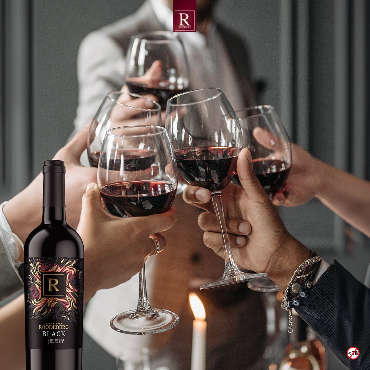 Roodeberg_Wine's tweet photo. Celebrate life's joys and milestones with Roodeberg Black, a wine made to be shared. 🍷🎉​
​
#CheersWithRoodeberg #MemorableMoments #RoodebergBlack #Wine https://t.co/yhji5hEAwR