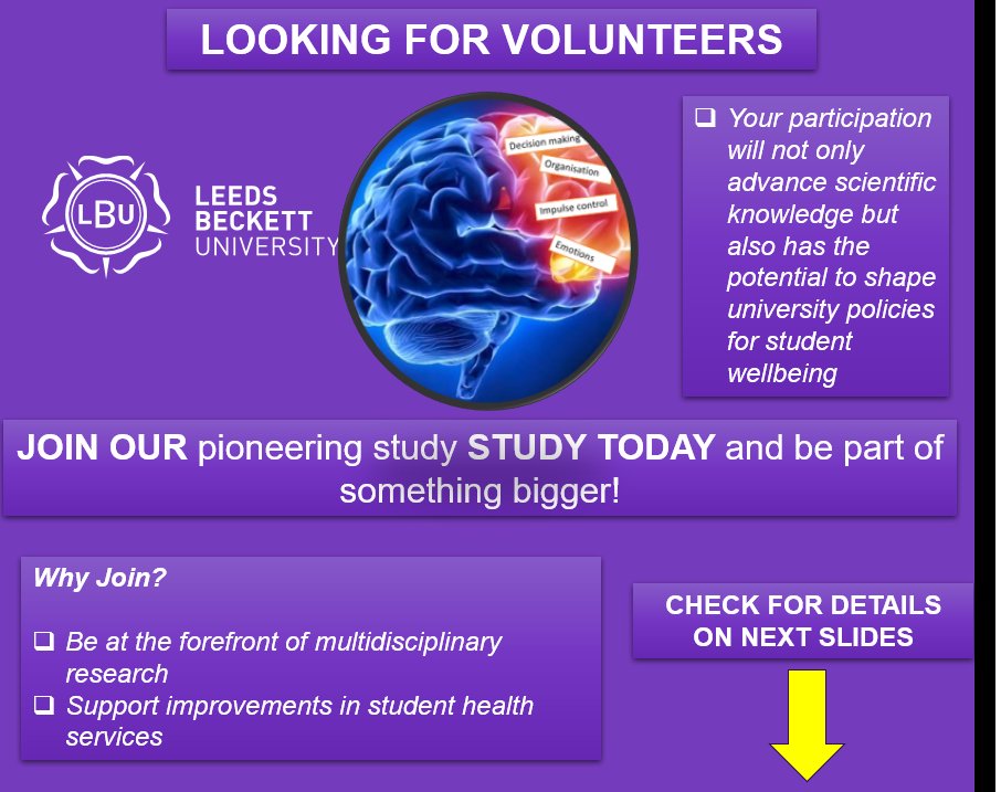 Sign up promptly if you are an #LBU student! Registrations close before the end of February 2024. Late entries will not be accepted, and you will miss the opportunity to participate in this important study. Enrol here tinyurl.com/yc5hhx5t