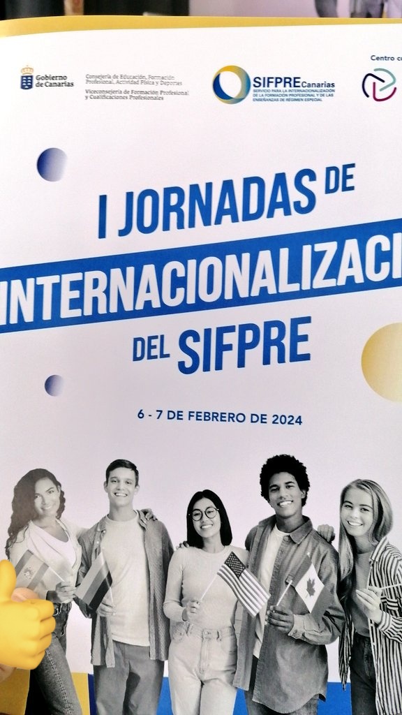 galletaserasmus's tweet photo. Asistimos a las Primeras Jornadas   del Sifpre Canarias, Servicio para la Internacionalización de la Formación Profesional y de las Enseñanzas de Régimen especial. Seguimos aprendiendo.@sepiegob @EUErasmusPlus @EducacionCan https://t.co/8x72iaUOqP