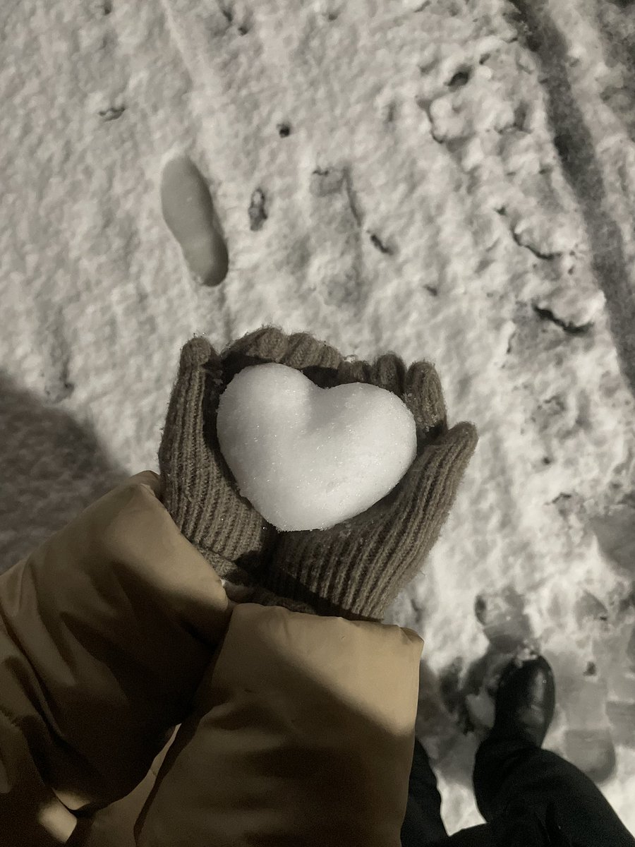 ren_eclair's tweet photo. 雪×ハート　かわい！♡

#雪 #snowday #ハート https://t.co/EqqzNjxHZL