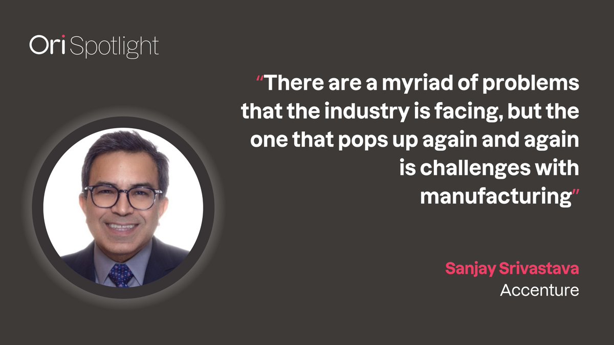 Oribiotech (@oribiotech) on Twitter photo 🎙️ <a href="/Accenture_US/">Accenture US</a>'s Sanjay Srivastava recently joined <a href="/Ori_JCFoster/">Jason C. Foster</a> to discuss the struggle of scaling up whilst maintaining business viability.
Find out why he thinks thinking about #manufacturing early will help solve the scalability challenge...
📺 youtu.be/kdnYJKZRYCA 🎙️ <a href="/Accenture_US/">Accenture US</a>'s Sanjay Srivastava recently joined <a href="/Ori_JCFoster/">Jason C. Foster</a> to discuss the struggle of scaling up whilst maintaining business viability.
Find out why he thinks thinking about #manufacturing early will help solve the scalability challenge...
📺 youtu.be/kdnYJKZRYCA