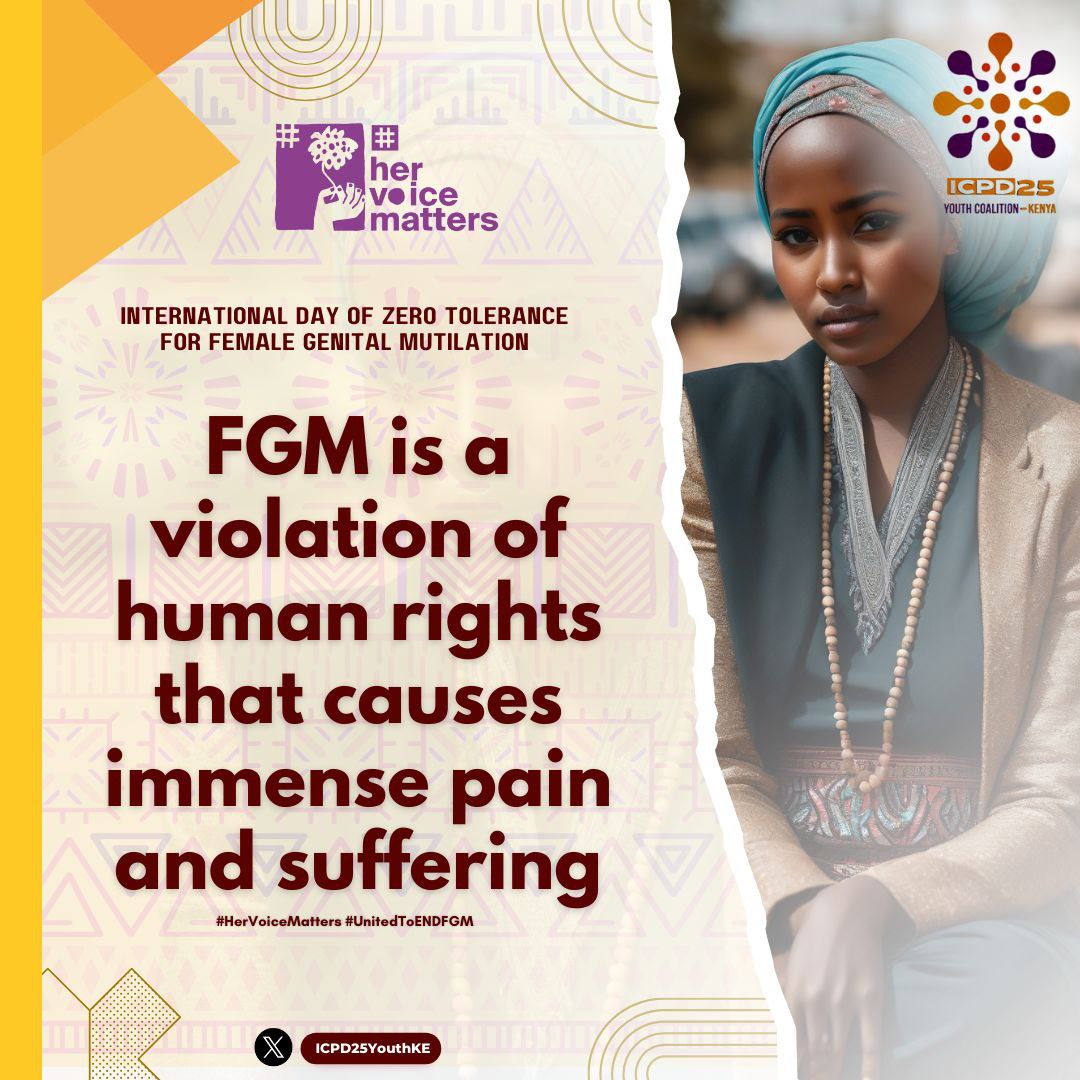 On this International Day of #ZeroToleranceFGM, we unite against this violation of rights.

Let's champion change, educate, and foster a world of empathy and empowerment. Together, we can rewrite the narrative. 

#EndFGM #HerVoiceMatters #UnitedToEndFGM