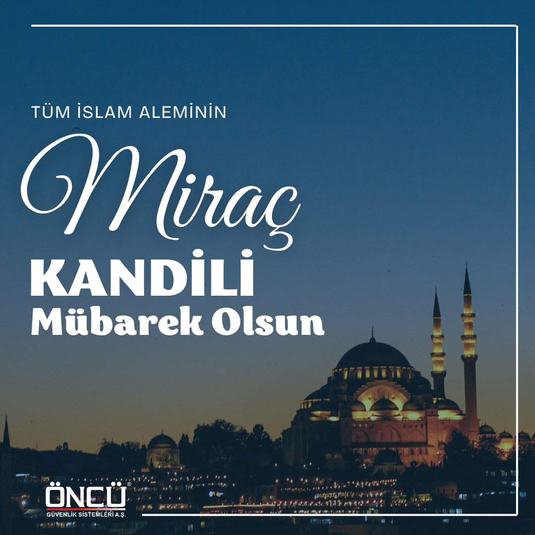 Miraç Kandiliniz Mübarek Olsun.
#MiracKandili