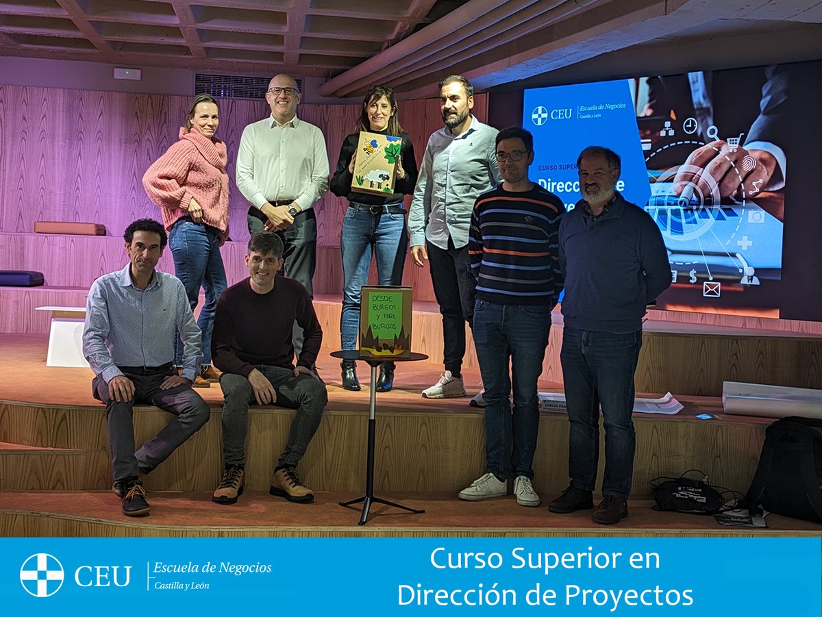 CEUCYL's tweet photo. Finalizan las sesiones de la sexta edición del Curso Superior en #Dirección de #Proyectos en #Burgos. Para nuestros alumn@s, han sido cuatro meses muy intensos aprendiendo de los mejores #Projectmanagers de España, bajo la dirección académica de @CJPampliega!!
#dirprocyl https://t.co/t36K4xXM7i
