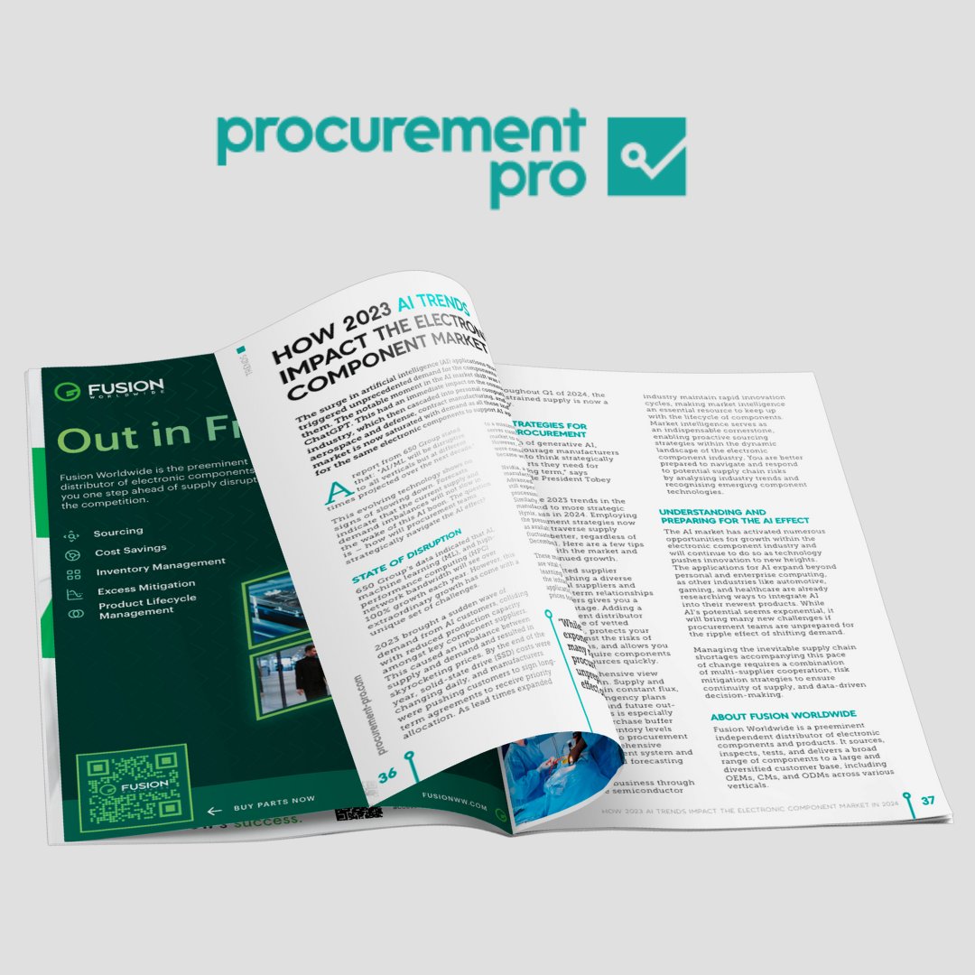 electronicspec's tweet photo. How 2023 AI Trends Impact the Electronic Component Market in 2024!
Read this article on pages 36-37 of our brand new magazine, Procurement Pro! 👇 @FusionFirst
https://t.co/MWuv1lLjrY
#Tech #ProcurementPro #Procurement #Magazine #AI #FusionWorldwide https://t.co/8KSMiHSRIP