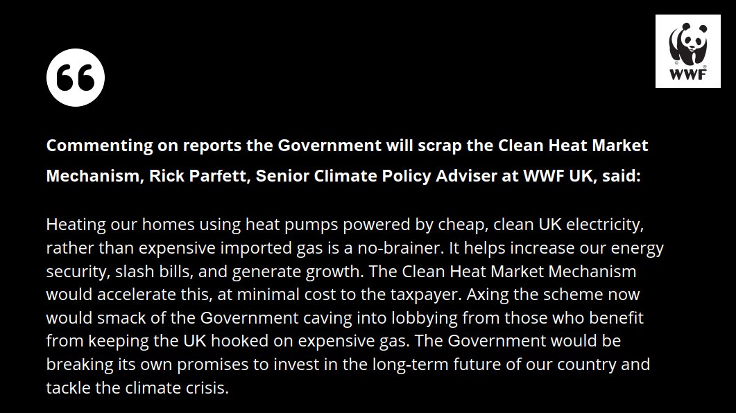 Our response to reports the Government is planning to roll back its low carbon heating policy: