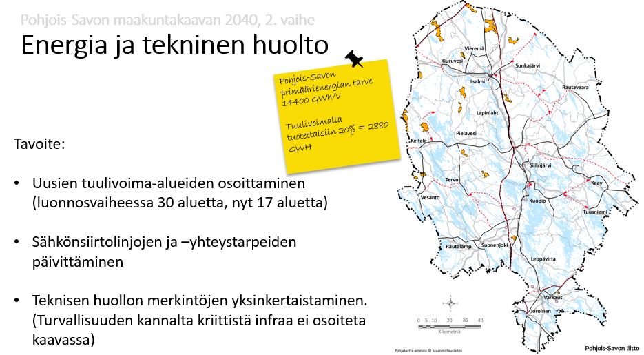 Esittelemme Pohjois-Savon maakuntakaavaehdotusta! Tervetuloa tänään maakuntatalolle Kuopioon klo 17–19, huomenna 7.2. Iisalmen Raatihuoneelle klo 17–19 tai 8.2. ”kaavakahviloihin” Kiuruveden ABC klo 9.30-10.30, Vieremän kirjasto klo 11.15-12.15 tai Sukevan Neste klo 13.30-14.30.