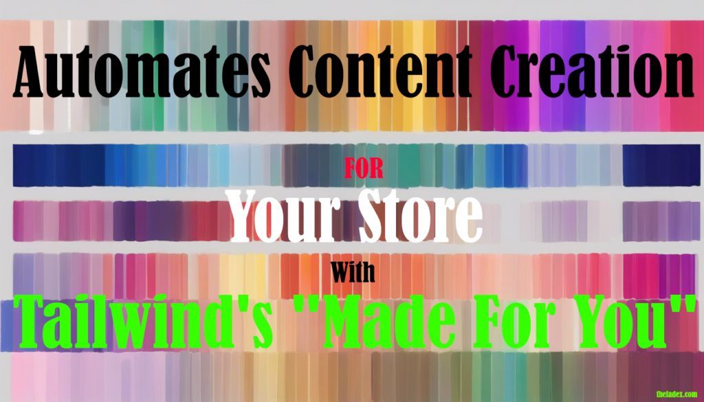 the_fadex's tweet photo. Time is Money! Tailwind’s “Made For You” Automates Content Creation for Busy Store Owners https://t.co/KlsjMlLVqq https://t.co/huWQvpbegY