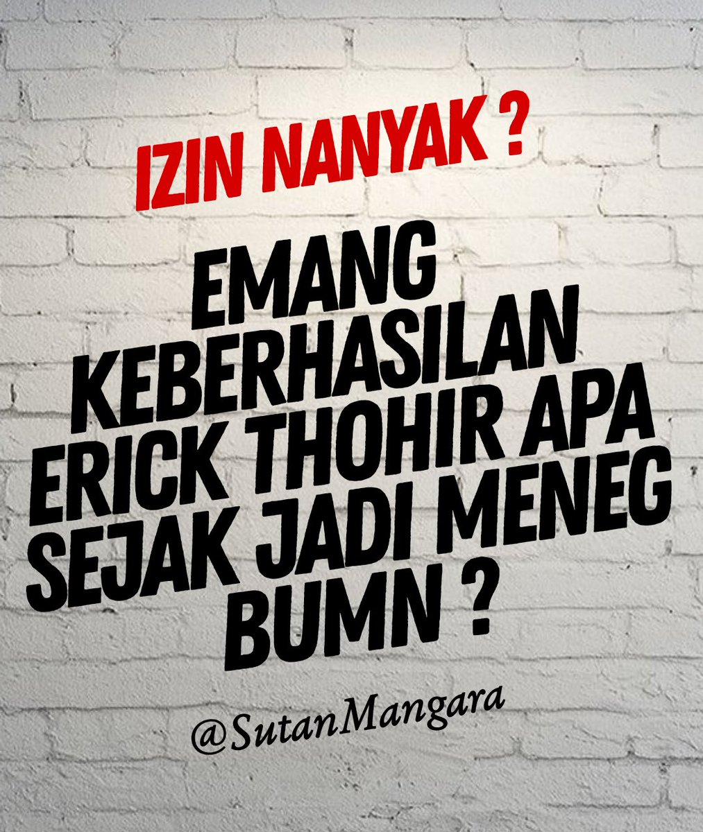 Apa Keberhasilan Erick Thohir Sejak Jadi Meneg BUMN ??