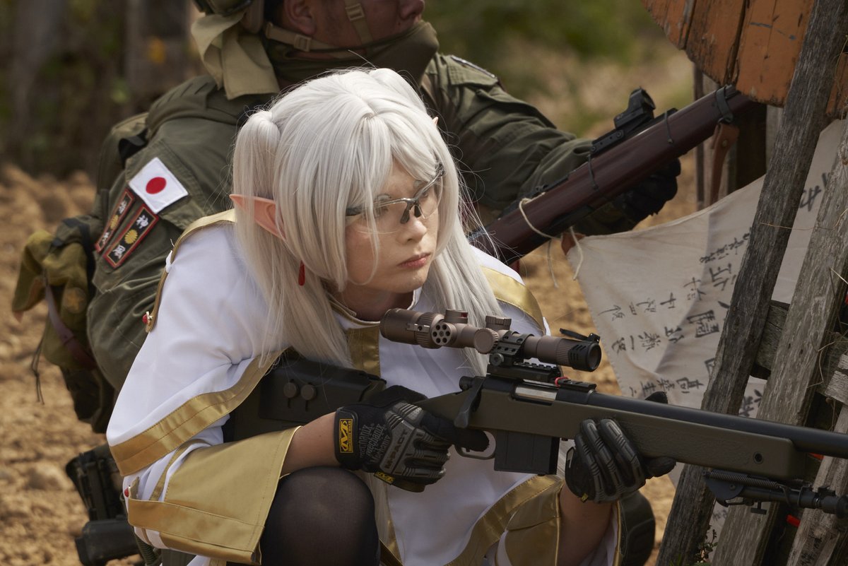 jones85208's tweet photo. (Airsoft gameplay)
Guess what? Now the legendary elf mage got some MODERNIZED REGULAR OFFENSIVE SPELLS lol

5th. 'Hyper airsoft' event highlights.
Feb 3rd, 2024
#airsoft 
#サバゲー  
#ハイパーサバゲ  
#cosplay 
 #frieren #フリーレン #葬送のフリーレン https://t.co/tJ6mlWJ0Fz