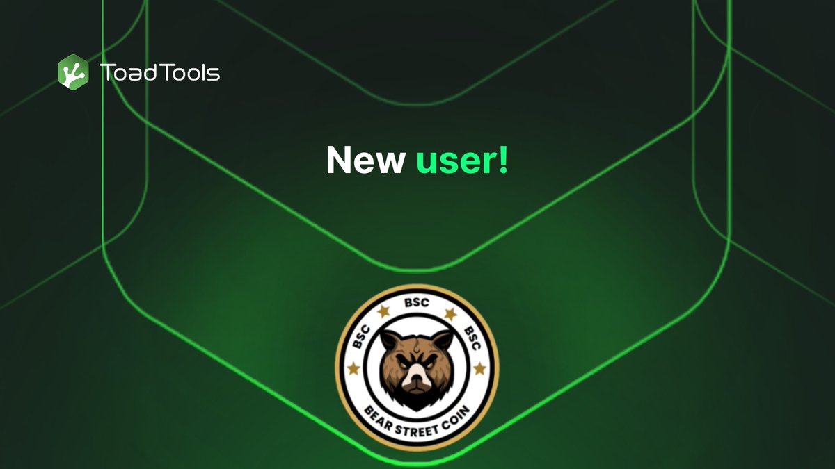 Toad_Tools's tweet image. Welcome to ToadTools @bearstreetcoin ! 🤝