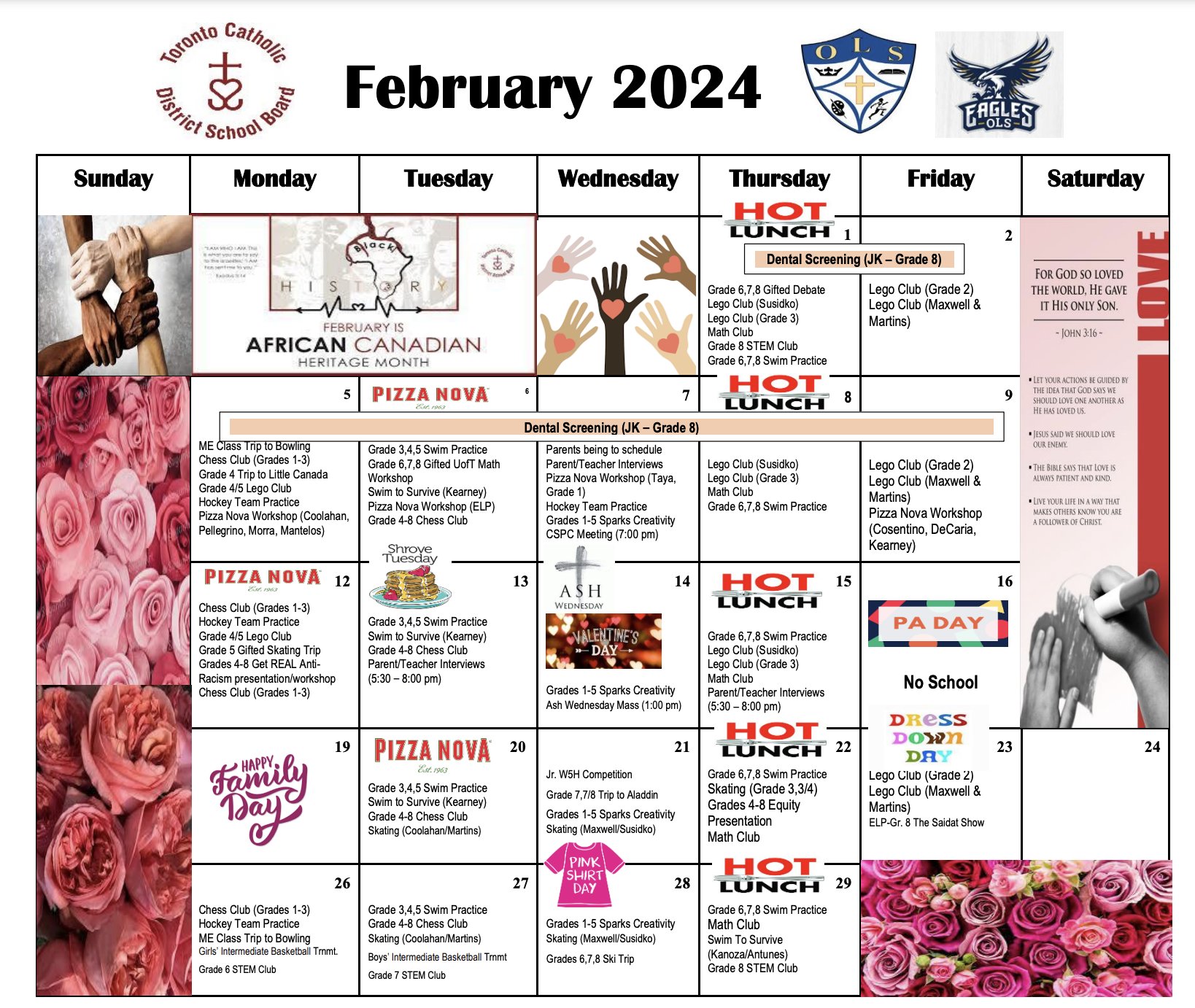 Our Lady of Sorrows on X: "There are so many things going on this month!  Refer to the February calendar for a breakdown of the upcoming events.  https://t.co/WVre2hhdO9" / X