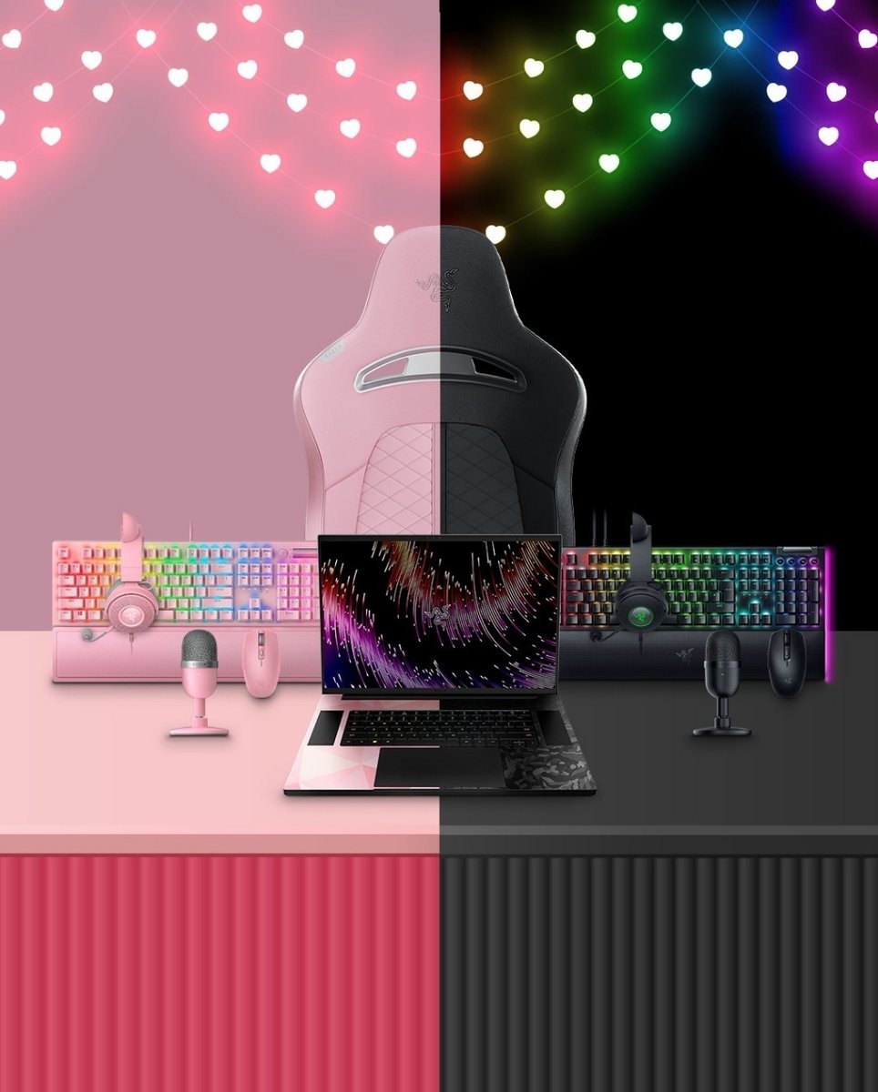 Love is in the air, and Razer in your hands.💫
Press start for a romantic gaming journey with Razer Quartz 🩷 like no other 🎮.

#princecomputers #razer #pink #valentines #valentinesday #quartz #espsorts #feb14