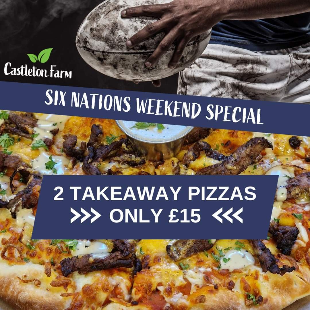 🏉🍕To celebrate our boys in blue competing in the Six Nations, we're thrilled to offer you two delicious takeaway pizzas for just £15! Call us on 01561 32115 at least 30 minutes before closing to place your order. Offer available Friday to Sunday.🍕🏉 #takeawayAberdeenshire